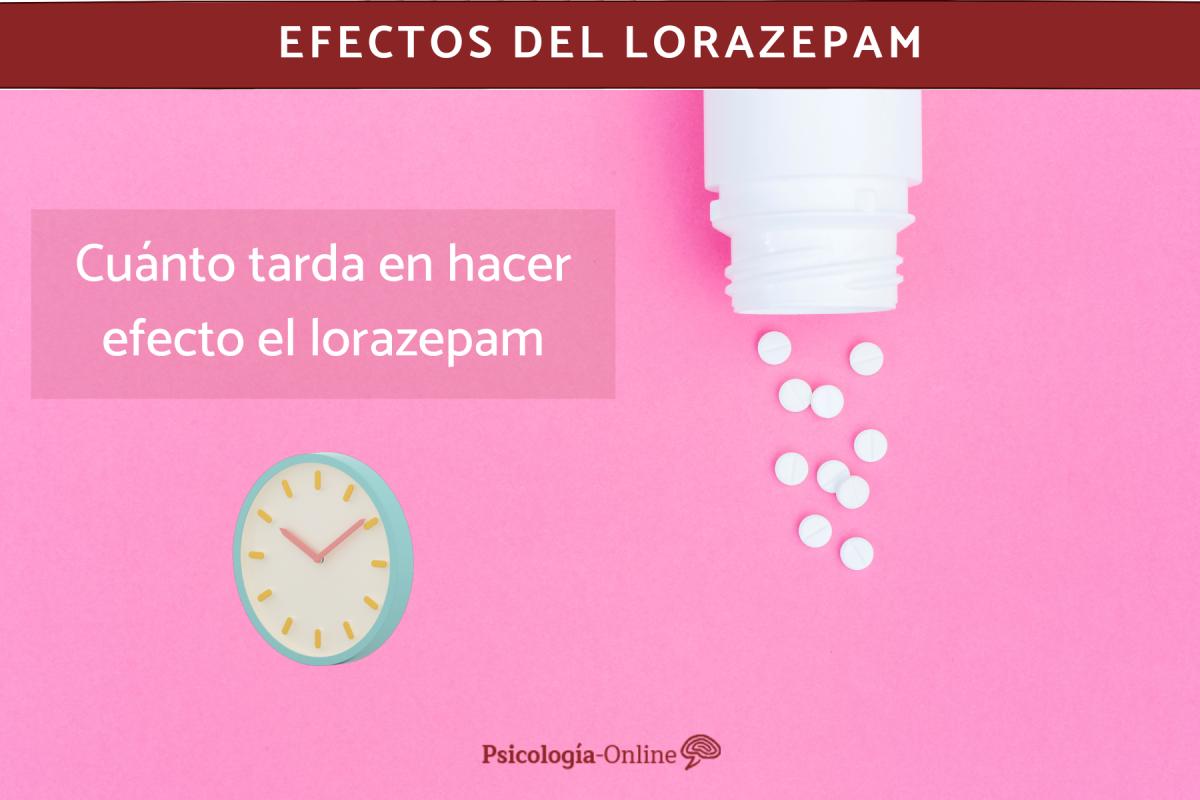 Cuánto tarda en hacer efecto el lorazepam