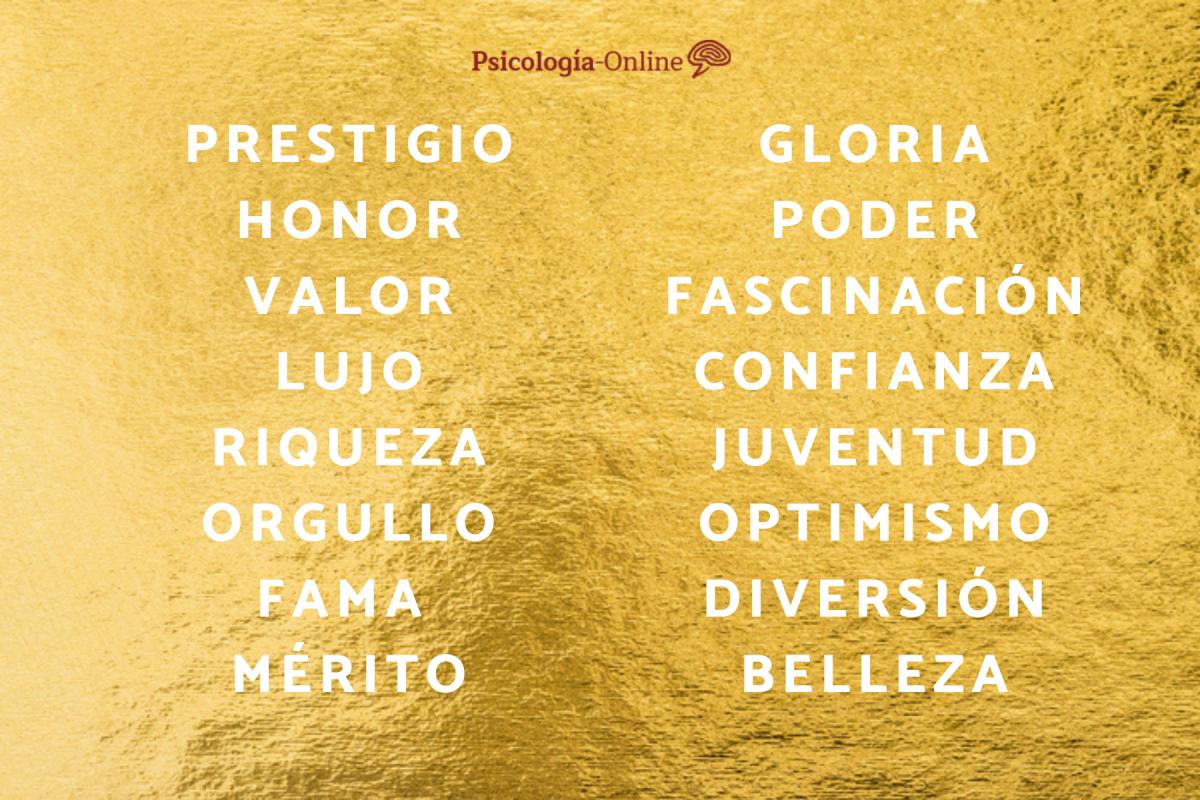 Significado del color dorado en psicología