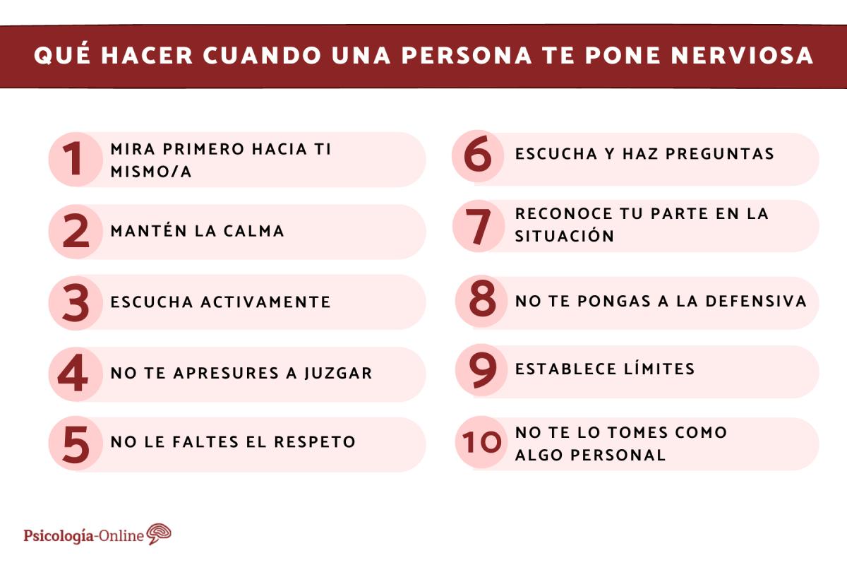 Qué hacer cuando una persona te pone nerviosa