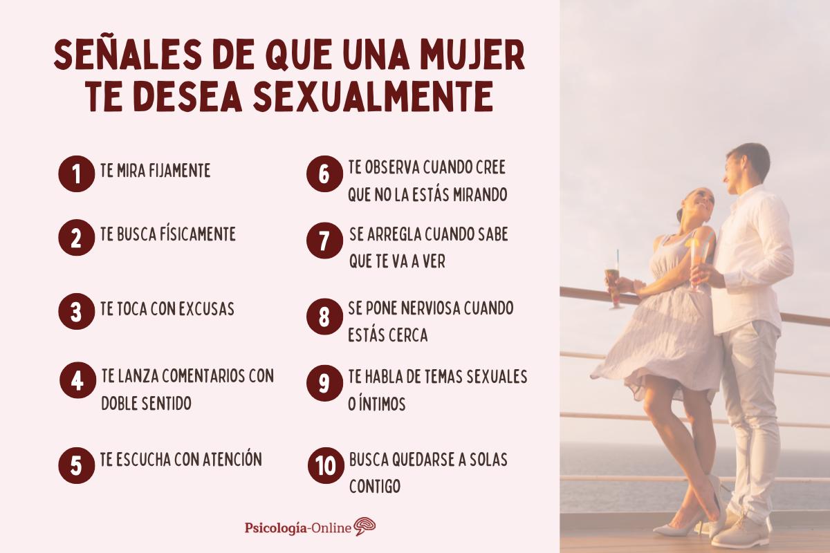 Señales de que una mujer te desea sexualmente
