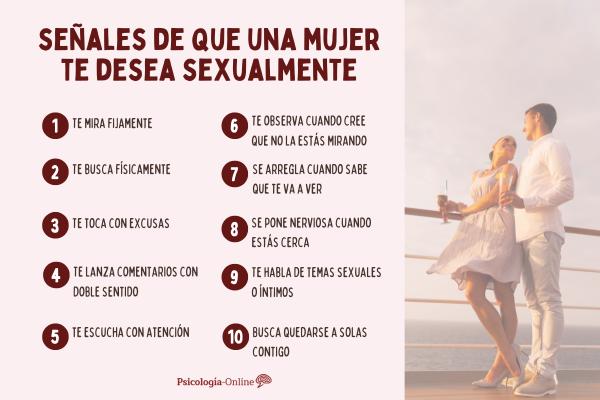 Señales de que una mujer te desea sexualmente
