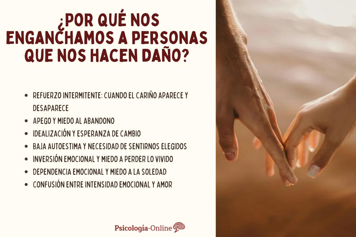 Por qué nos enganchamos emocionalmente a personas que nos hacen daño