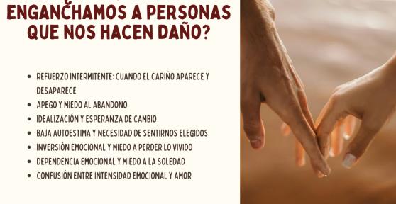 Por qué nos enganchamos emocionalmente a personas que nos hacen daño