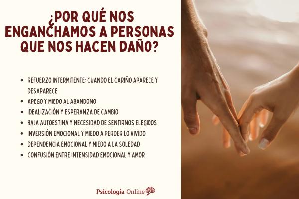 Por qué nos enganchamos emocionalmente a personas que nos hacen daño