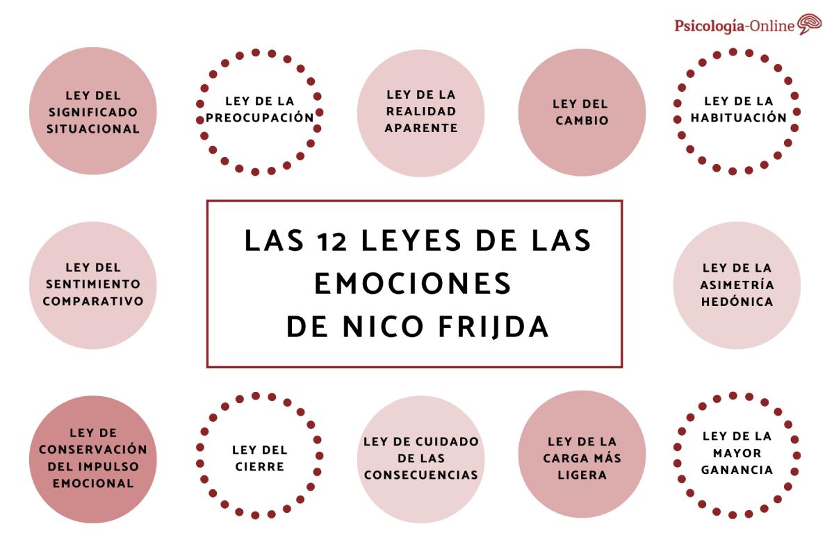 Las 12 leyes de las emociones de Nico Frijda