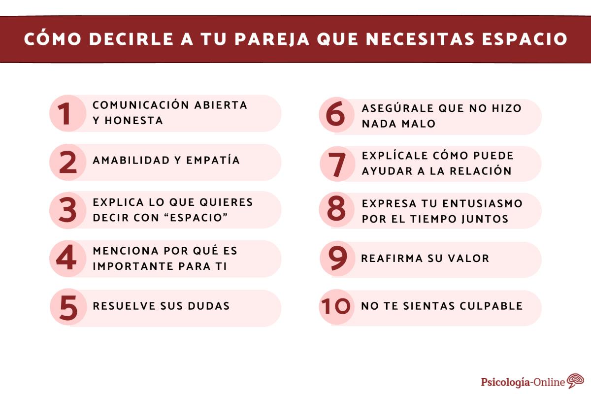 Cómo decirle a tu pareja que necesitas espacio
