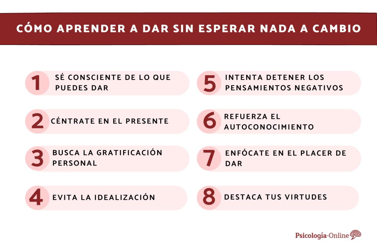 Cómo aprender a dar sin esperar nada a cambio