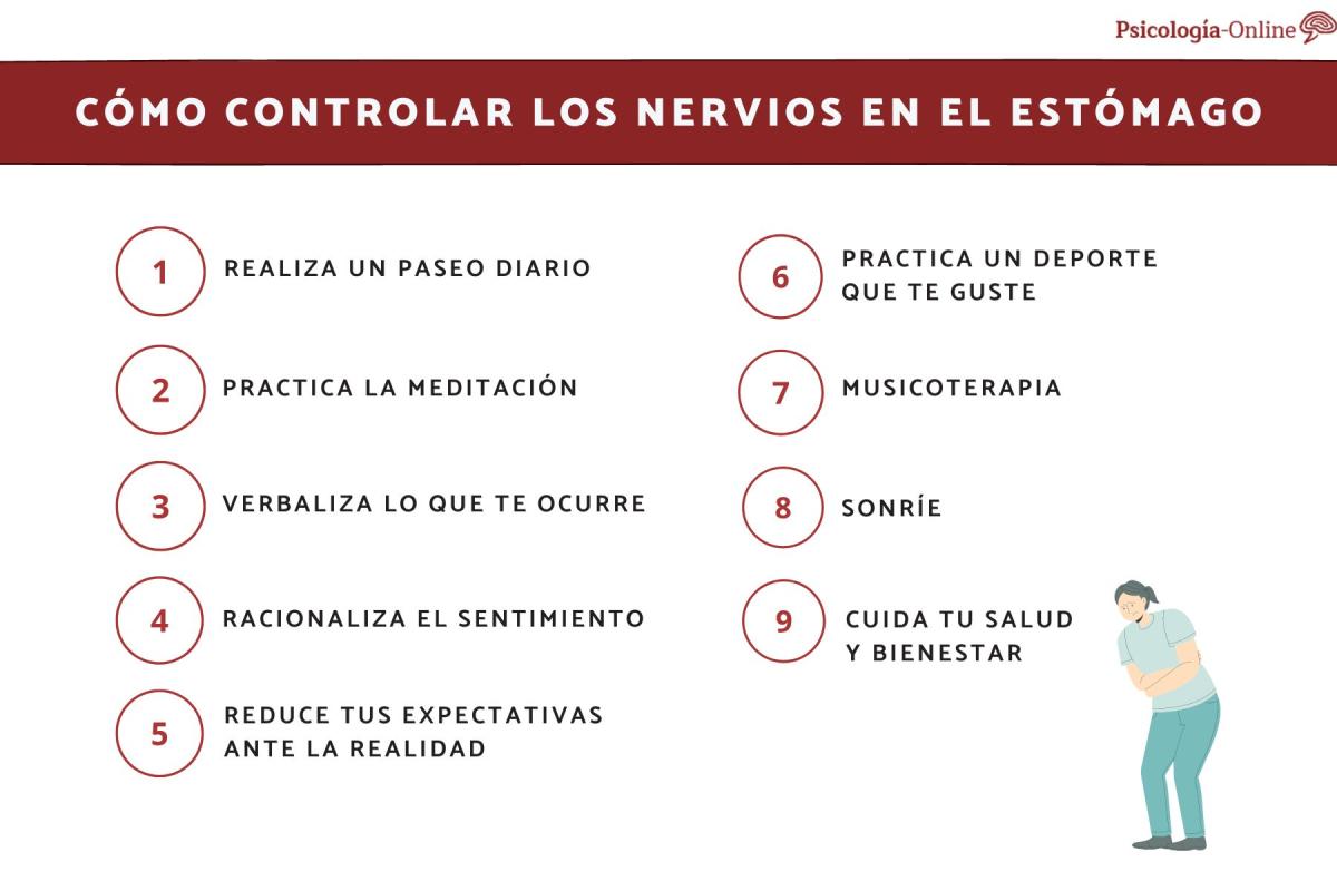 Qué hacer cuando los nervios se agarran al estómago