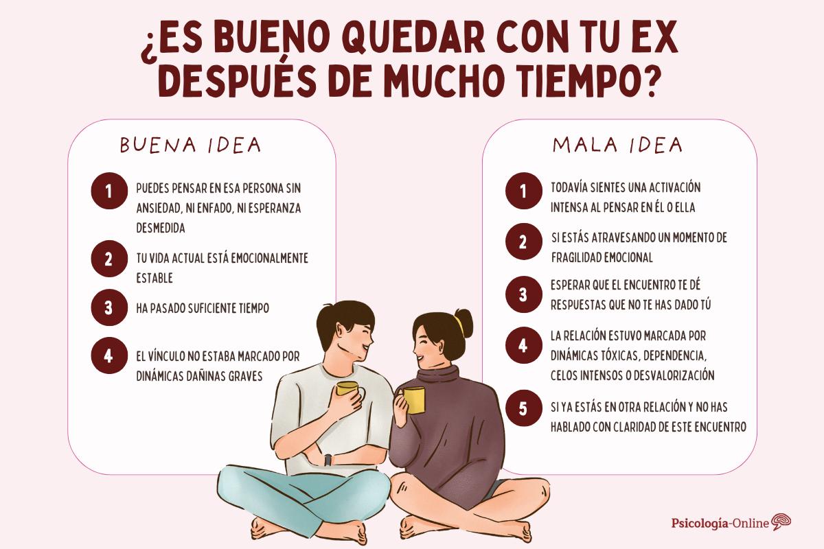 ¿Es bueno quedar con tu ex después de mucho tiempo?
