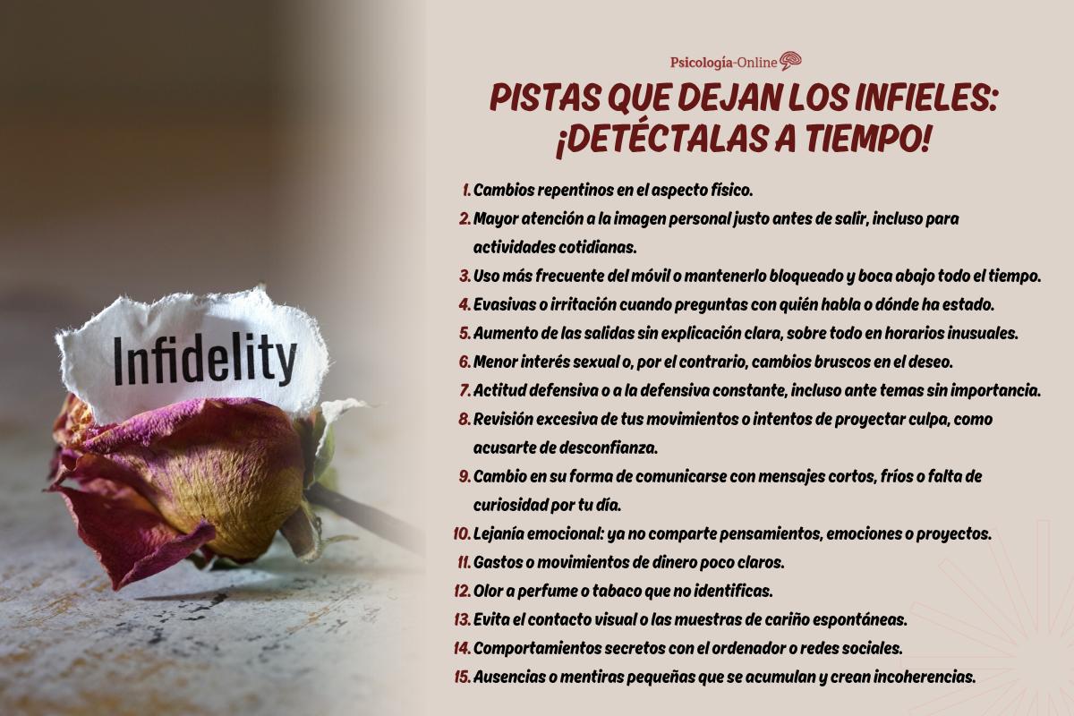 Pistas que dejan los infieles: cómo detectarlas a tiempo