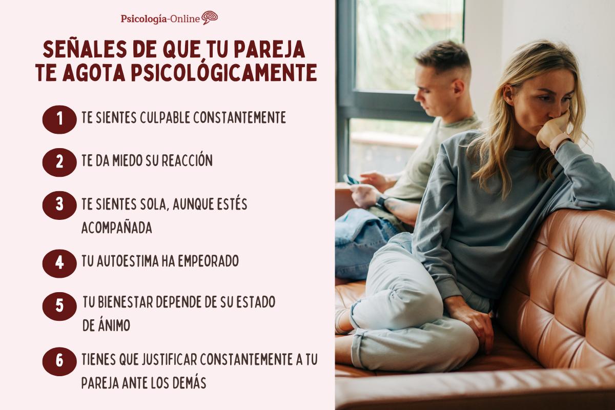 Por qué mi pareja me agota psicológicamente y qué hacer