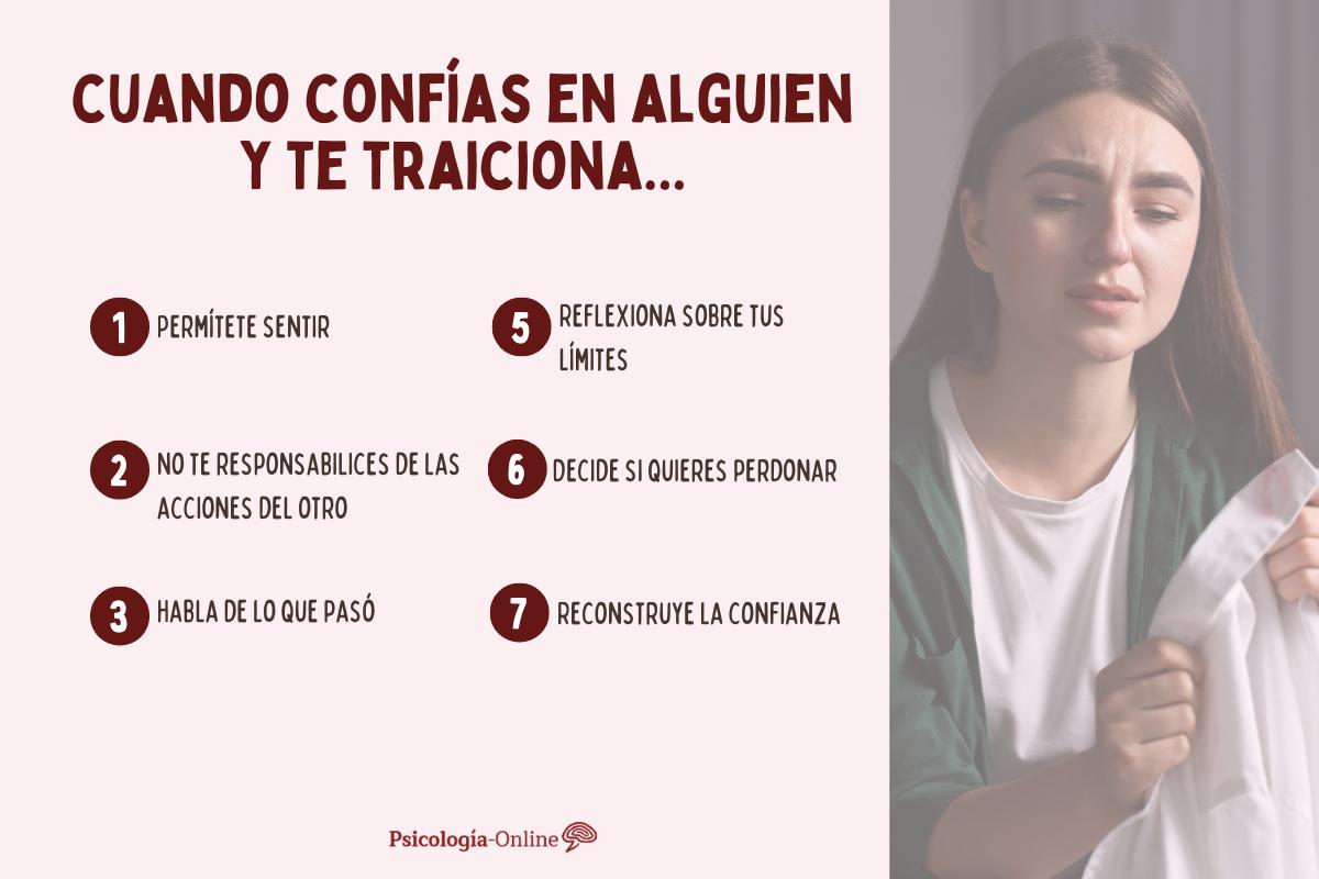 ¿Qué hacer cuando confías en alguien y te traiciona?