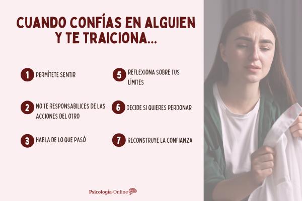 Qué hacer cuando confías en alguien y te traiciona