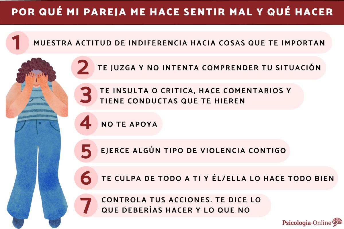 Por qué mi pareja me hace sentir mal y qué hacer