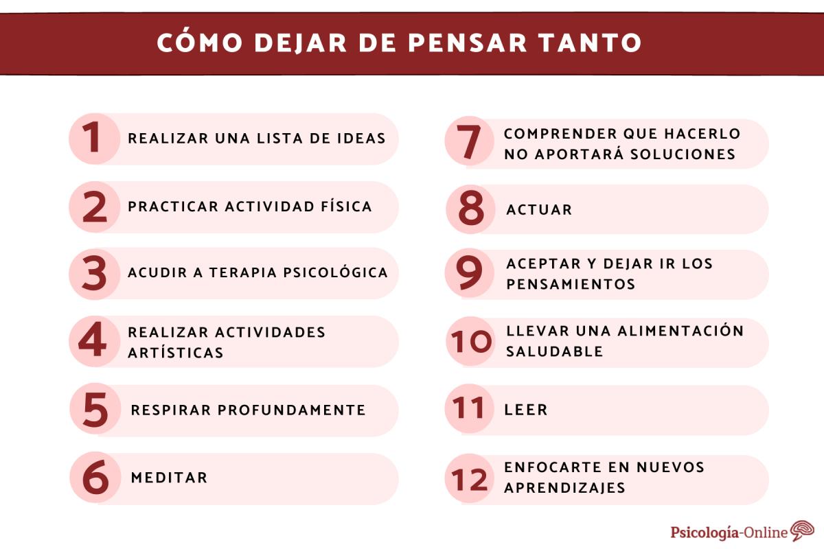 Cómo dejar de pensar tanto