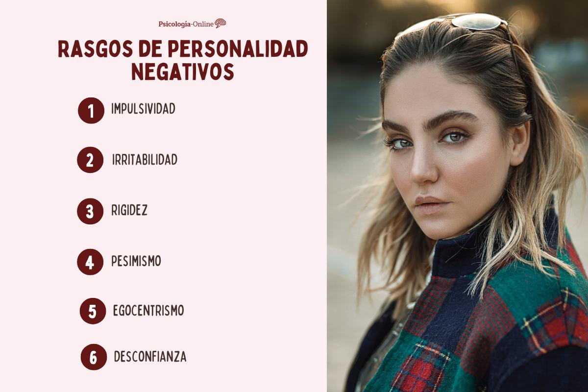 Rasgos de personalidad negativos