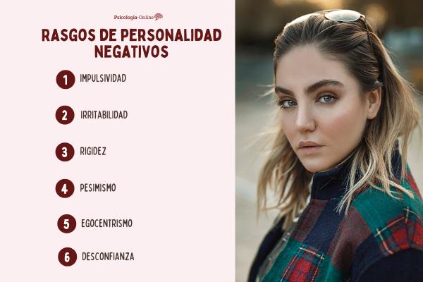 Rasgos de personalidad negativos