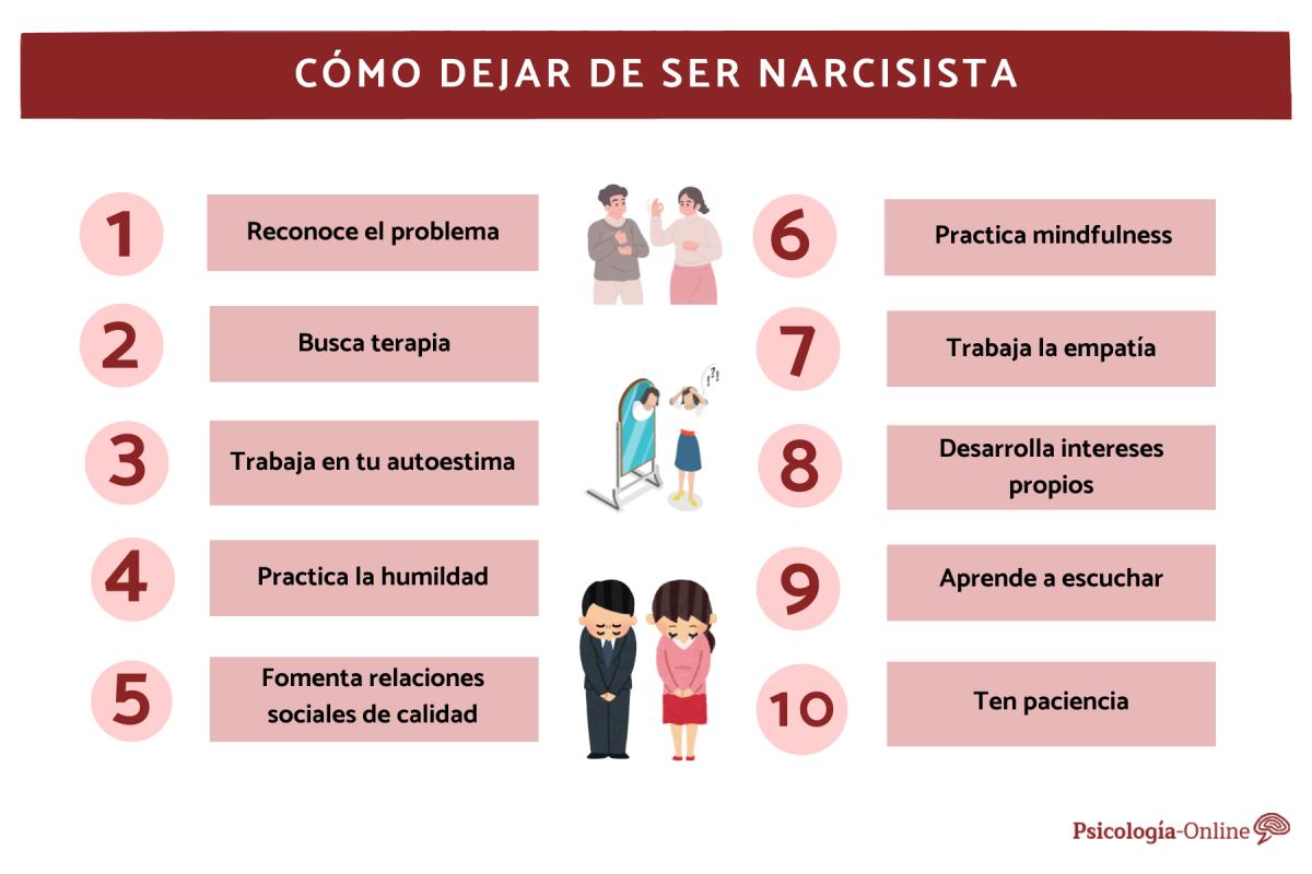 Cómo dejar de ser narcisista