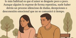 ¿Una persona te puede dejar de querer de un día para otro?