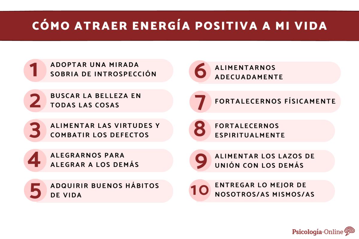 Cómo atraer energía positiva a mi vida