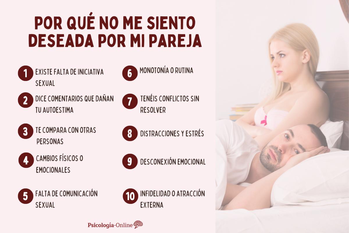 No me siento deseada por mi pareja: ¿por qué y qué hacer?