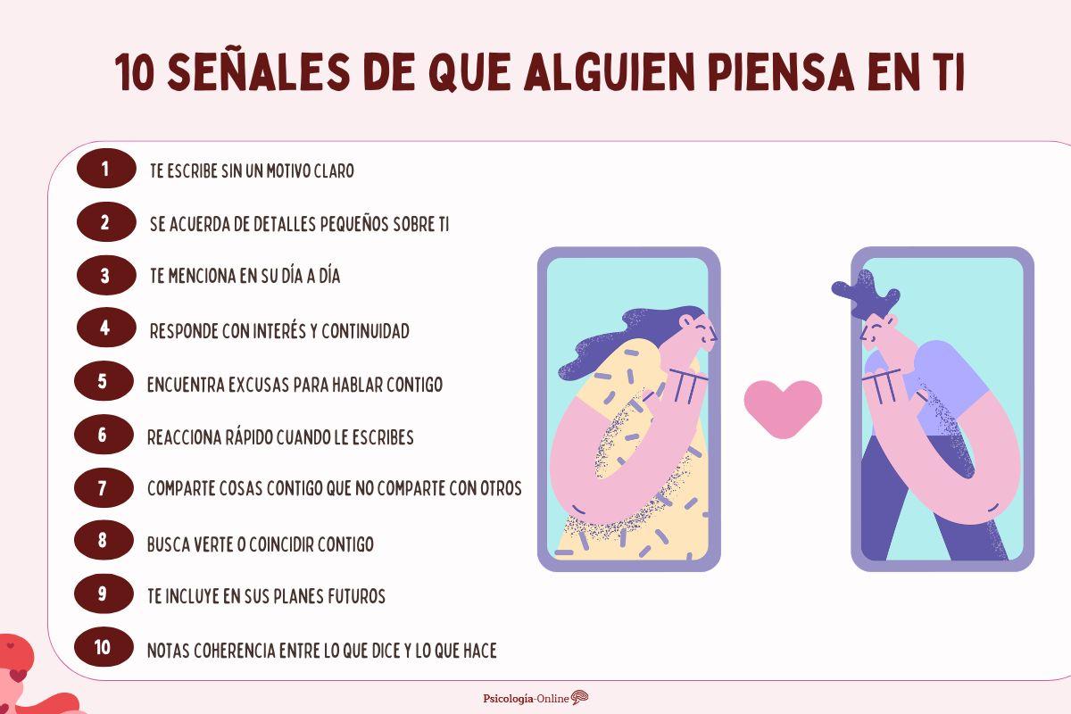 10 señales de que alguien piensa en ti