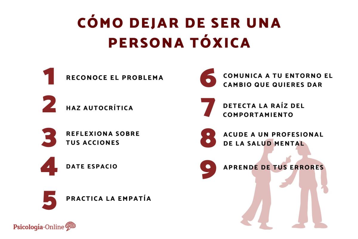 Cómo dejar de ser una persona tóxica