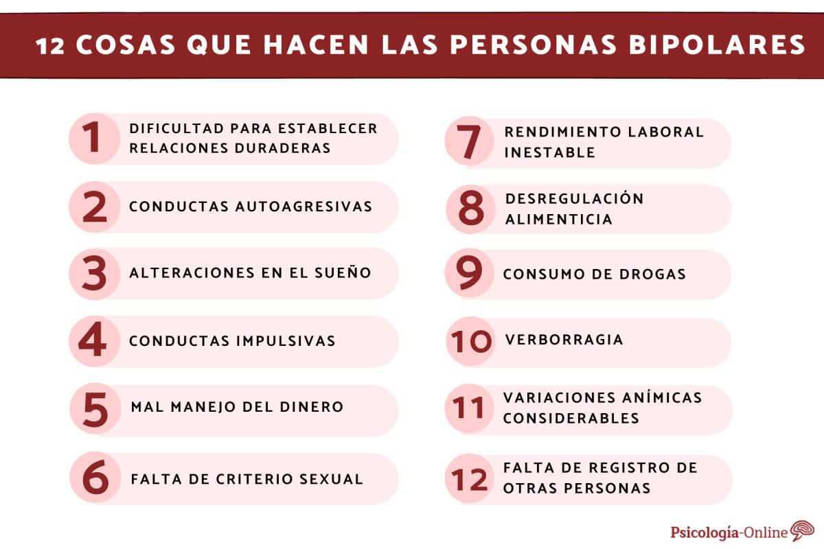 Cosas que hacen las personas bipolares