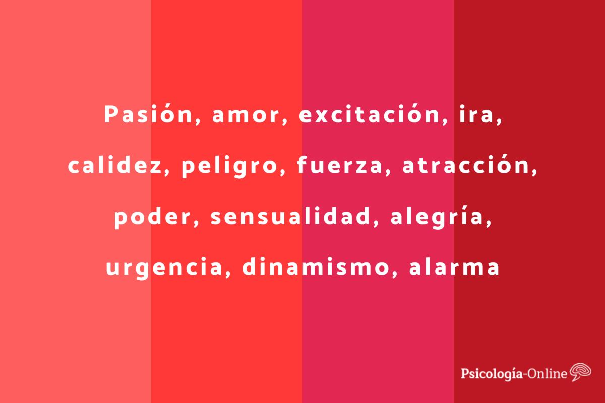 Qué significa el color rojo en la psicología