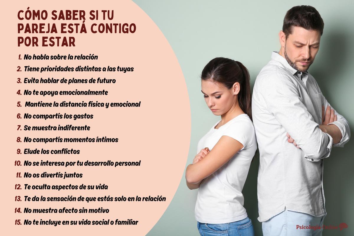 ¿Cómo saber si tu pareja está contigo por estar?