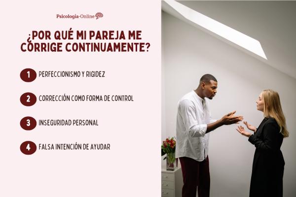 Mi pareja me corrige continuamente: ¿por qué y qué hacer?