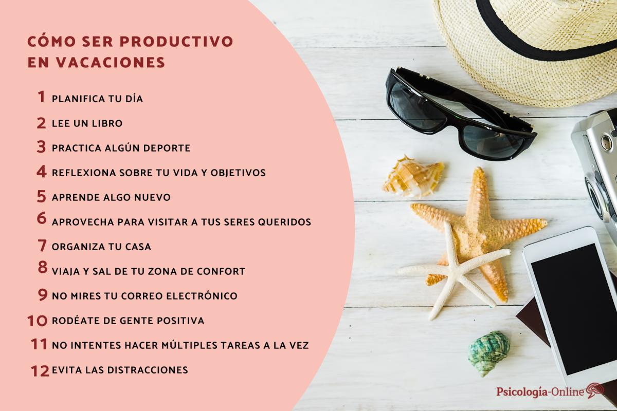 Cómo ser productivo en vacaciones
