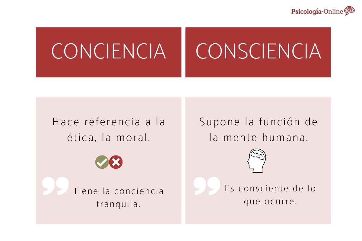 Conciencia o consciencia: significado, diferencia y ejemplos