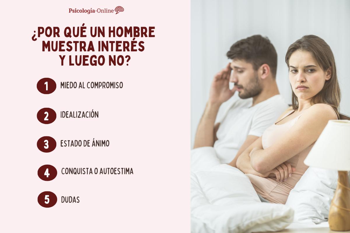 Por qué un hombre muestra interés y luego no y qué hacer