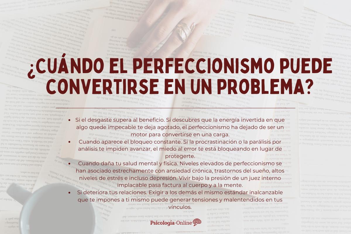 Señales de que eres una persona perfeccionista