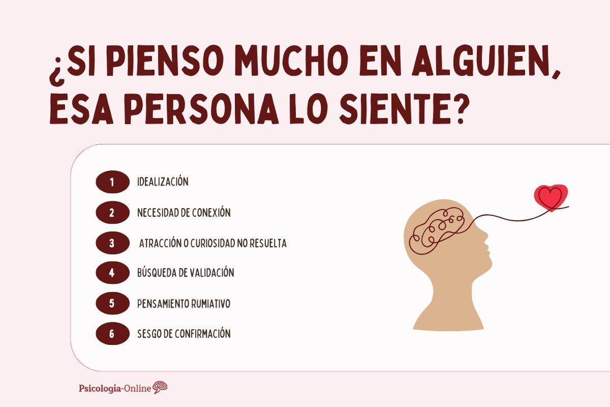 ¿Si pienso mucho en alguien, esa persona lo siente?