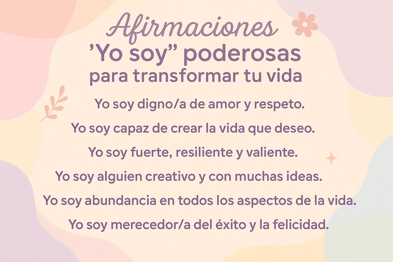 Afirmaciones positivas «Yo soy»: 100 frases poderosas para transformar tu  vida, image size:1536x1024