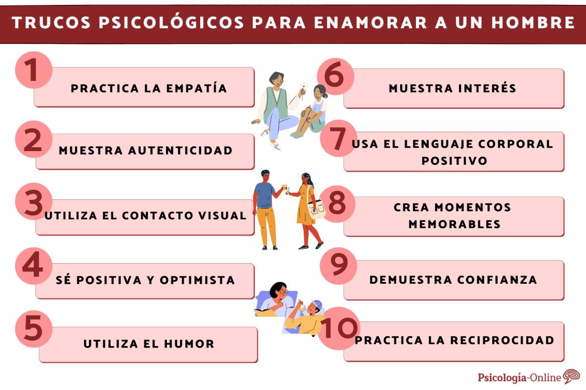 Trucos psicológicos para enamorar a un hombre
