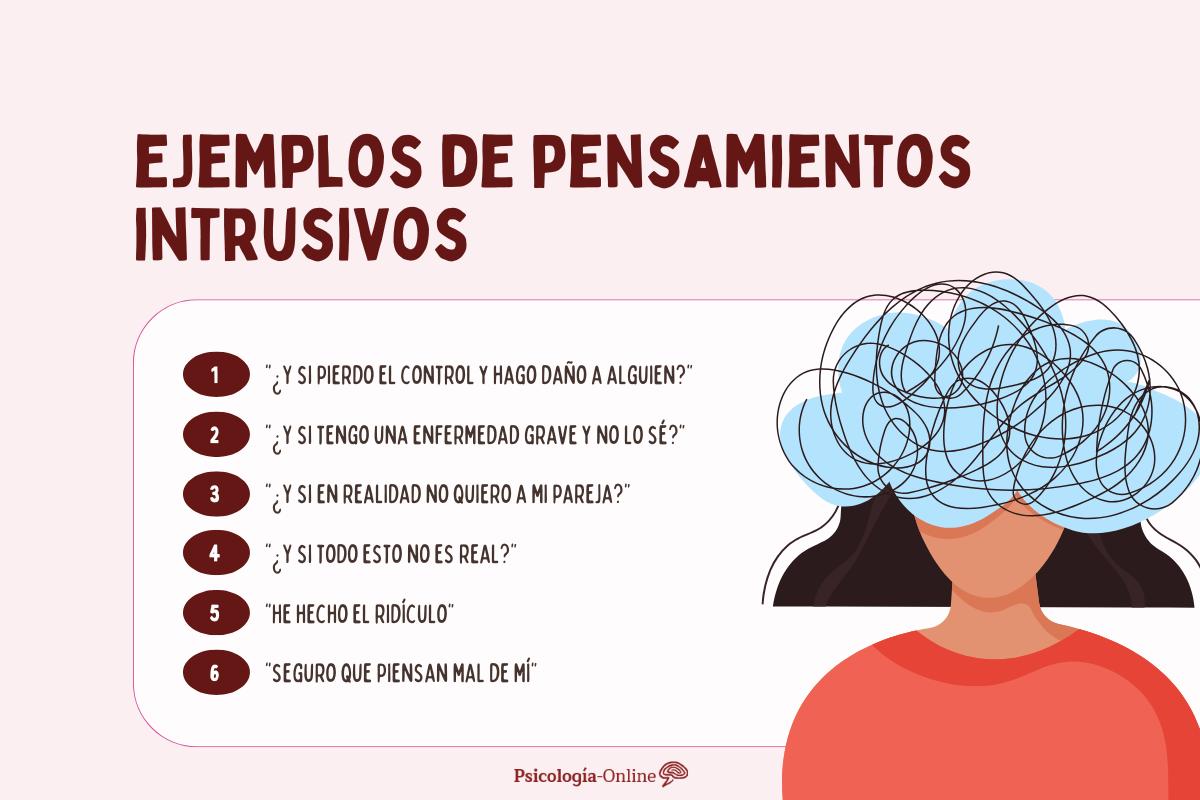 Pensamientos intrusivos por ansiedad: ejemplos y cómo tratarlos