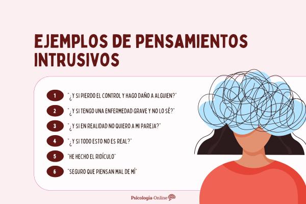 Pensamientos intrusivos por ansiedad: ejemplos y cómo tratarlos