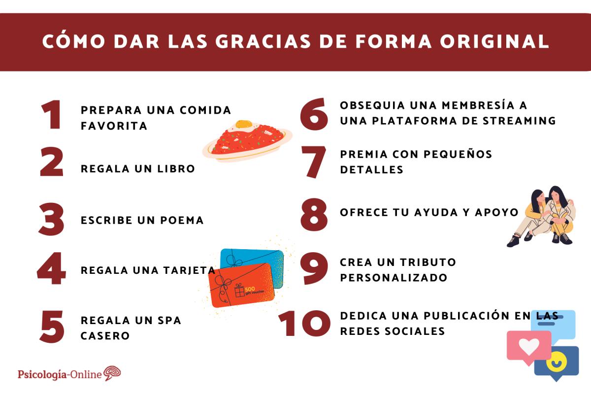 Cómo dar las gracias de forma original