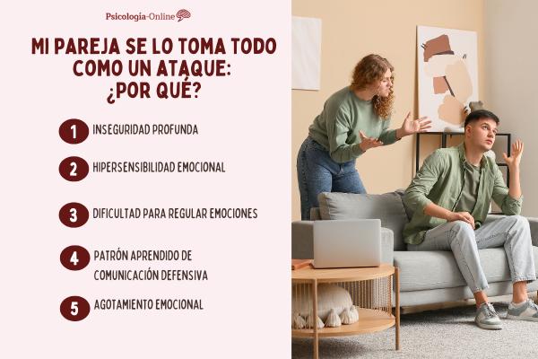 Mi pareja se lo toma todo como un ataque: por qué ocurre y qué hacer