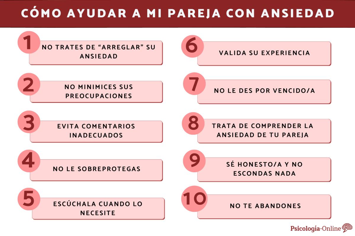 Cómo ayudar a mi pareja con ansiedad