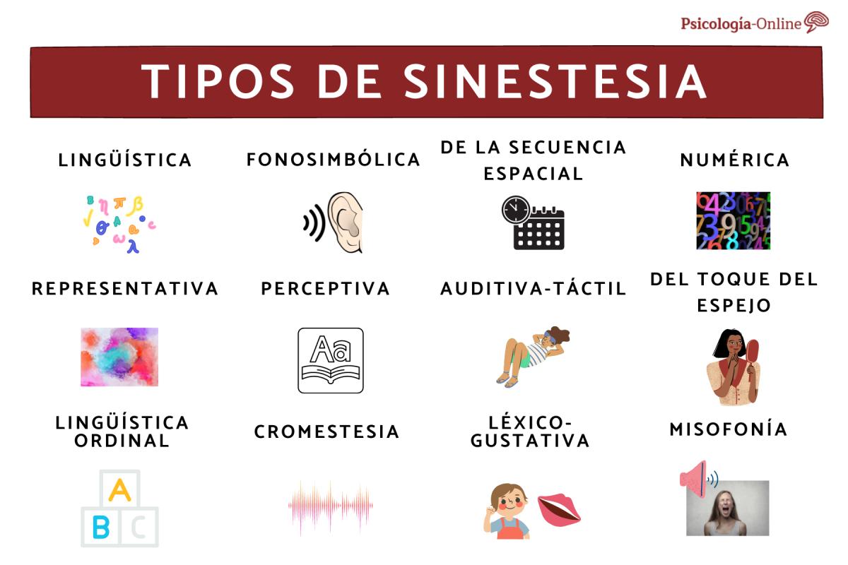 Tipos de sinestesia y sus características
