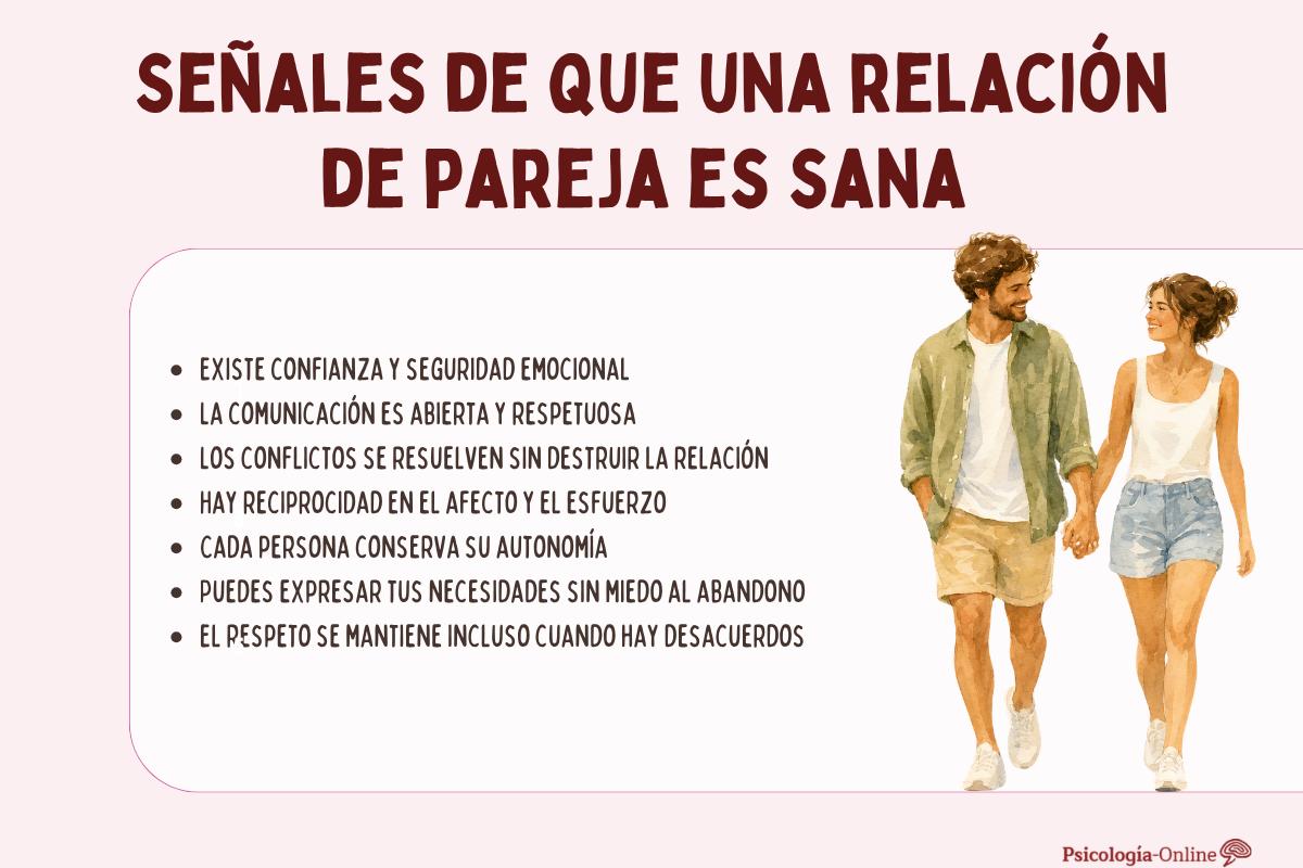 Señales de que una relación de pareja es emocionalmente sana