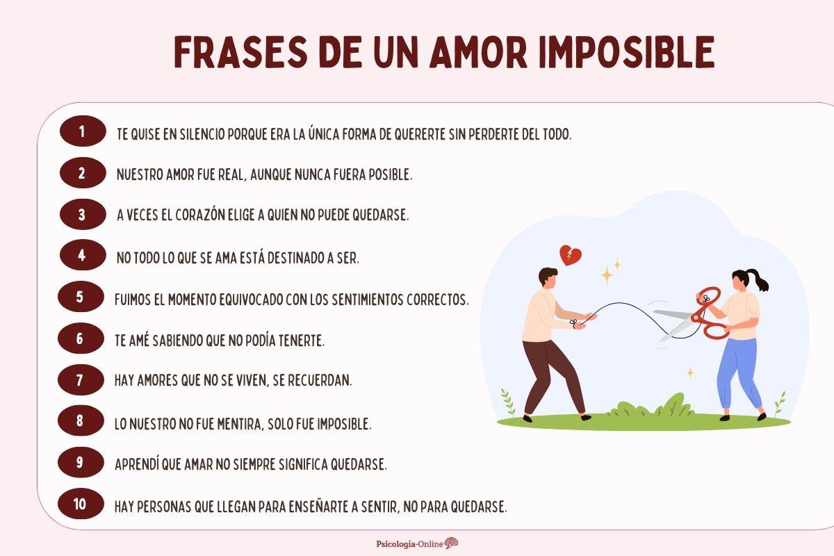 Frases de un amor imposible