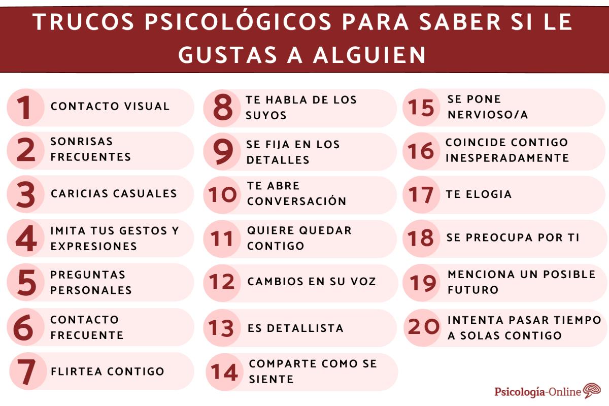 Trucos psicológicos para saber si le gustas a alguien