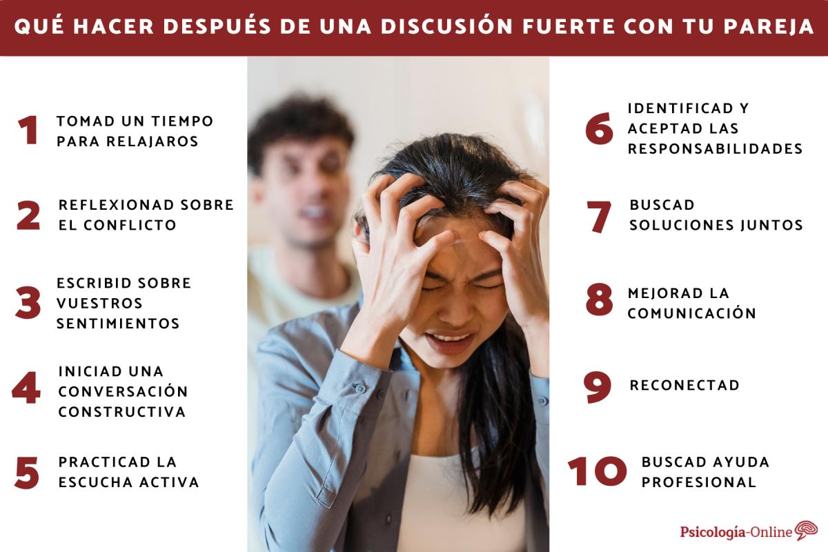 Qué hacer después de una discusión fuerte con tu pareja