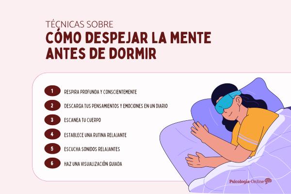Cómo desconectar la mente para dormir