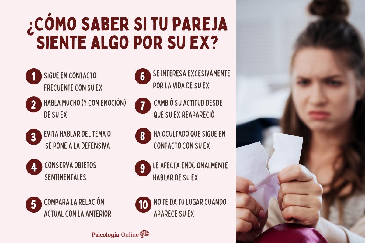 ¿Cómo saber si tu pareja siente algo por su ex?